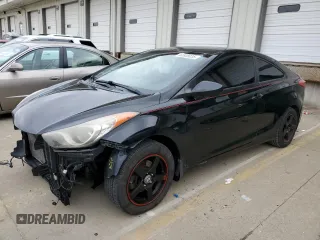 2013 Hyundai Elantra Coupe GS with VIN KMHDH6AE0DU014742, listed as a Copart auction lot 44508035 with 197,533 mi miles and Salvage Title. Bid and sale history available at carsss.com. Image 1.