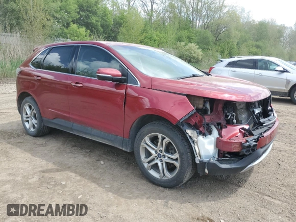 2017 Ford Edge Titanium z VIN 2FMPK4K96HBB32035, wystawiony jako Copart lot #56289595 z przebiegiem 108 431 mil mil oraz Czysty tytuł • Clean title. Historia ofert i sprzedaży dostępna na DreamBid. Obrazek 4.