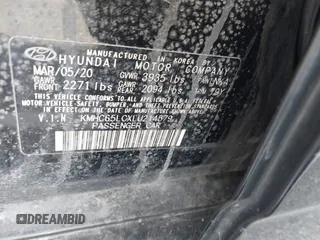 2020 Hyundai Ioniq Blue с VIN KMHC65LCXLU214579, выставлен на аукционе IAAI как лот 42026521 с пробегом 101 575 миль миль и . История ставок и продаж доступна на DreamBid. Изображение 9.