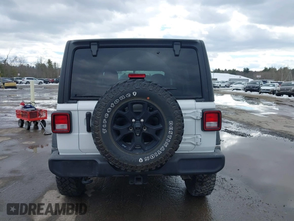2022 Jeep Wrangler Unlimited Sport S with VIN 1C4HJXDG3NW155467, listed as a IAAI auction lot 41638650 with 22,698 mi miles and . Bid and sale history available at DreamBid. Image 16.