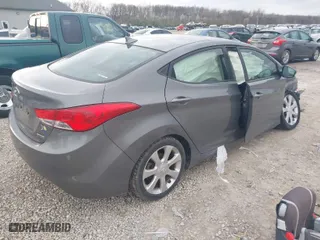2012 Hyundai Elantra Limited with VIN 5NPDH4AE7CH084210, listed as a IAAI auction lot 41936519 with 120,945 mi miles. Bid and sale history available at carsss.com. Image 4.