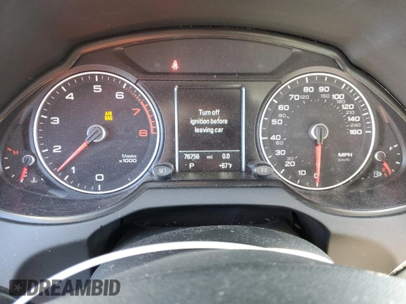 2016 Audi Q5 Premium Plus with VIN WA1L2AFP4GA091449, listed as a Copart auction lot 51137675 with 76,756 mi miles and Salvage Title. Bid and sale history available at carsss.com. Image 9.