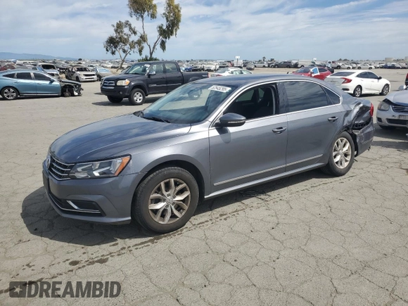 2016 Volkswagen Passat 1.8T S with VIN 1VWAT7A37GC020264, listed as a Copart auction lot 52545295 with 75,395 mi miles and Salvage Title. Bid and sale history available at carsss.com. Image 1.