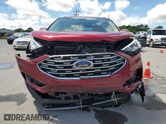 2019 Ford Edge SEL with VIN 2FMPK3J91KBC43725, listed as a Copart auction lot 56749525 with 62,858 mi miles and Salvage title. Bid and sale history available at DreamBid. Image 5.