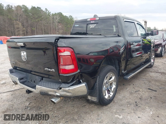 2019 Ram 1500 Big Horn/Lone Star with VIN 1C6SRFFT6KN569919, listed as a IAAI auction lot 41760605 with 181,105 mi miles. Bid and sale history available at carsss.com. Image 4.