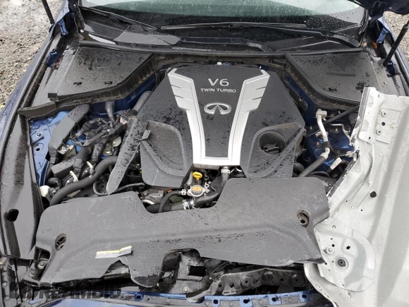 2017 Infiniti Q50 Red Sport 400 with VIN JN1FV7AR6HM870313, listed as a Copart auction lot 83214104 with 68,315 mi miles and Salvage Title. Bid and sale history available at carsss.com. Image 12.