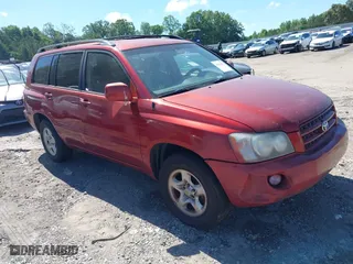 2001 Toyota Highlander with VIN JTEGF21A810011163, listed as a IAAI auction lot 39456614 with 194,532 mi miles. Bid and sale history available at carsss.com. Image 1.