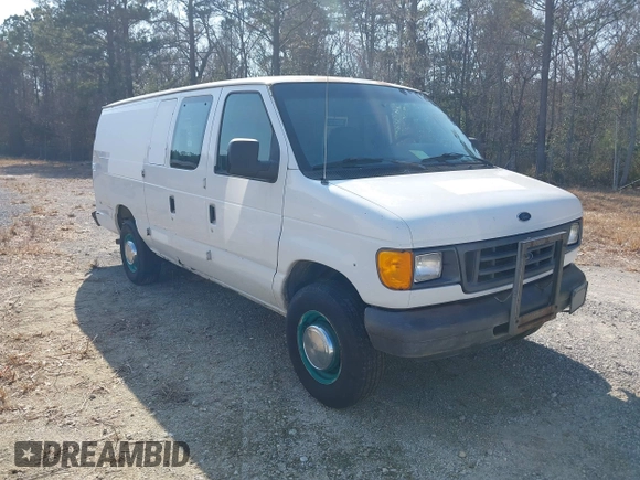 2006 Ford Econoline Cargo Commercial with VIN 1FTNS24W06HB08722, listed as a IAAI auction lot 41377295 with 284,310 mi miles and . Bid and sale history available at DreamBid. Image 1.