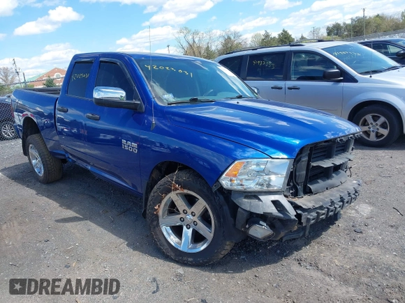 2017 Ram 1500 Express with VIN 1C6RR7FG4HS779632, listed as a IAAI auction lot 42023031 with 155,978 mi miles. Bid and sale history available at carsss.com. Image 1.