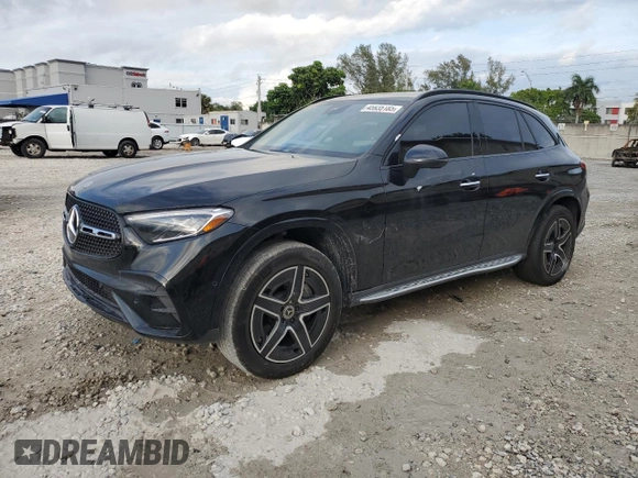 2023 Mercedes-Benz GLC with VIN W1NKM4GB9PU025907, listed as a Copart auction lot 45935185 with 0 mi miles and Salvage Title. Bid and sale history available at carsss.com. Image 1.