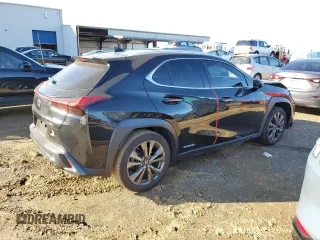 2021 Lexus UX with VIN JTHE9JBH0M2036963, listed as a Copart auction lot 82687744 with 24,857 mi miles and Salvage Title. Bid and sale history available at carsss.com. Image 3.