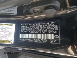 2023 Lexus UX 250h Premium с VIN JTHP9JBHXP2070096, выставлен на аукционе Copart как лот 65645035 с пробегом 9 748 миль миль и Списание • Salvage title. История ставок и продаж доступна на DreamBid. Изображение 12.