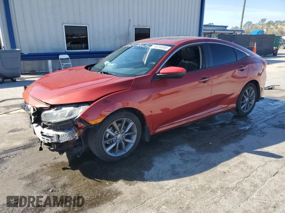2019 Honda Civic Sedan EX with VIN 19XFC1F30KE009879, listed as a Copart auction lot 46244955 with 106,295 mi miles and Non Repairable. Bid and sale history available at carsss.com. Image 1.