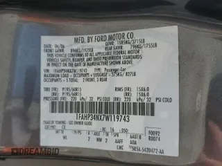 2007 Ford Focus S with VIN 1FAHP34NX7W119743, listed as a Copart auction lot 54132405 with 213,481 mi miles and Salvage Title. Bid and sale history available at carsss.com. Image 12.