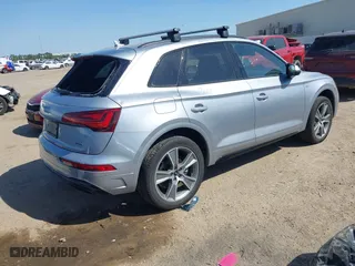 2025 Audi Q5 S line Premium with VIN WA1GAAFY0S2026775, listed as a IAAI auction lot 41866254 with 8,730 mi miles. Bid and sale history available at carsss.com. Image 4.
