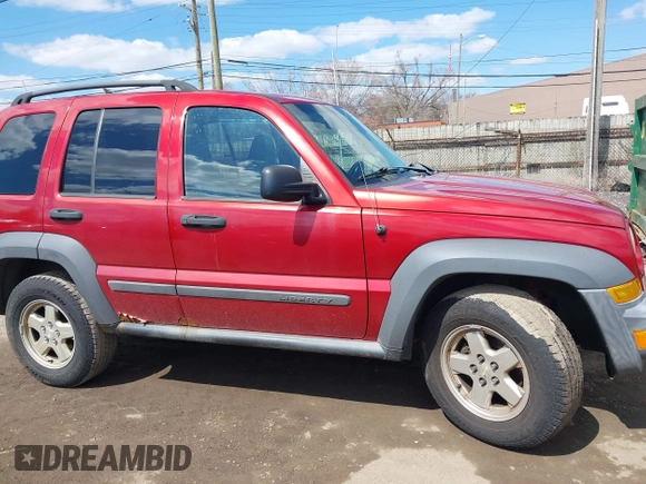 2007 Jeep Liberty Sport with VIN 1J4GL48K47W712628, listed as a IAAI auction lot 42018928 with 176,326 mi miles. Bid and sale history available at carsss.com. Image 13.