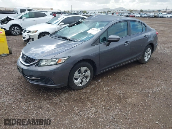 2014 Honda Civic Sedan LX with VIN 19XFB2F54EE032323, listed as a IAAI auction lot 41914357 with 133,223 mi miles. Bid and sale history available at carsss.com. Image 18.