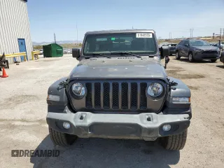 2022 Jeep Wrangler Unlimited Sport S with VIN 1C4HJXDG7NW119880, listed as a Copart auction lot 61948555 with 31,381 mi miles and Salvage title. Bid and sale history available at DreamBid. Image 5.