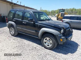 2007 Jeep Liberty Sport with VIN 1J4GL48K37W520729, listed as a IAAI auction lot 42072490 with 115,095 mi miles. Bid and sale history available at carsss.com. Image 1.