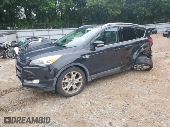 2015 Ford Escape Titanium with VIN 1FMCU0J96FUC00683, listed as a Copart auction lot 58345105 with 61,031 mi miles and Salvage title. Bid and sale history available at DreamBid. Image 1.