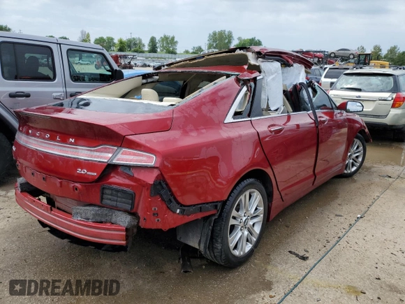 2014 Lincoln MKZ с VIN 3LN6L2G9XER829307, выставлен на аукционе Copart как лот 56023824 с пробегом Не указан миль и На запчасти • Non repairable. История ставок и продаж доступна на DreamBid. Изображение 3.
