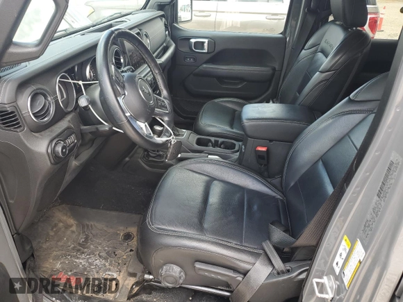 2020 Jeep Wrangler Unlimited Sahara with VIN 1C4HJXEN9LW121382, listed as a Copart auction lot 53279355 with 55,954 mi miles and Salvage title. Bid and sale history available at DreamBid. Image 7.