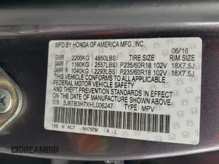 2017 Acura RDX Advance with VIN 5J8TB3H7XHL006247, listed as a Copart auction lot 43009205 with 108,578 mi miles and Salvage title. Bid and sale history available at DreamBid. Image 15.