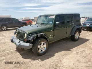 2008 Jeep Wrangler Unlimited X z VIN 1J4GA39128L537191, wystawiony jako Copart lot #56844345 z przebiegiem 305 764 mil mil oraz Szkoda całkowita • Salvage title. Historia ofert i sprzedaży dostępna na DreamBid. Obrazek 1.