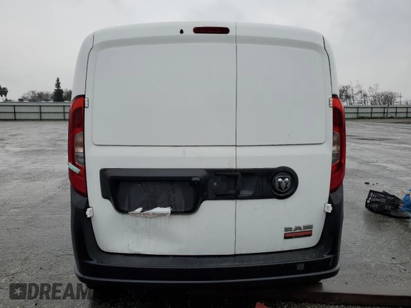 2019 Ram ProMaster City Cargo Tradesman with VIN ZFBHRFABXK6M14451, listed as a Copart auction lot 45408795 with 224,365 mi miles and Salvage title. Bid and sale history available at DreamBid. Image 6.