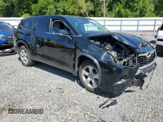 2021 Toyota Highlander L with VIN 5TDZZRAH8MS515126, listed as a Copart auction lot 52417775 with 37,945 mi miles and Salvage title. Bid and sale history available at DreamBid. Image 4.