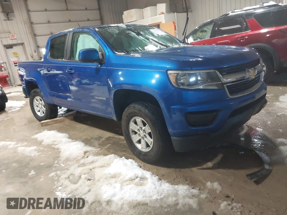2018 Chevrolet Colorado 2WD Work Truck z VIN 1GCGSBEA8J1226207, wystawiony jako IAAI lot #41140073 z przebiegiem 108 578 mil mil oraz . Historia ofert i sprzedaży dostępna na DreamBid. Obrazek 1.