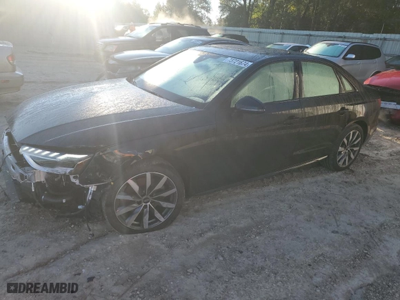 2022 Audi A4 Sedan Premium Plus with VIN WAUBBAF43NN002867, listed as a Copart auction lot 73721674 with 25,062 mi miles and Salvage Title. Bid and sale history available at carsss.com. Image 1.