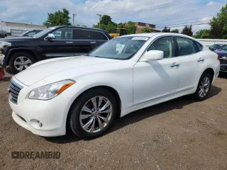 2013 Infiniti M with VIN JN1BY1AR5DM602690, listed as a Copart auction lot 64944925 with 186,302 mi miles and Salvage title. Bid and sale history available at DreamBid. Image 1.