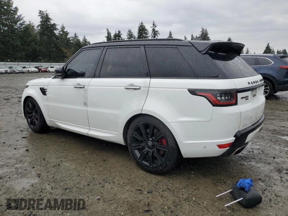 2019 Land Rover Range Rover Sport HST with VIN SALWS2SU2KA867440, listed as a Copart auction lot 46643685 with 68,192 mi miles and Salvage title. Bid and sale history available at DreamBid. Image 2.