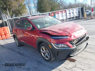 2022 Hyundai Kona SEL with VIN KM8K6CAB2NU890103, listed as a IAAI auction lot 41241709 with 54,868 mi miles. Bid and sale history available at carsss.com. Image 1.