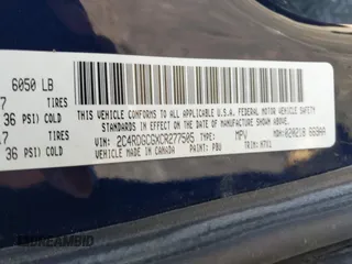 2012 Dodge Grand Caravan SXT with VIN 2C4RDGCGXCR277505, listed as a IAAI auction lot 42194492 with 206,565 mi miles and . Bid and sale history available at DreamBid. Image 9.