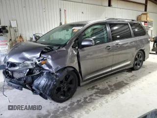 2011 Toyota Sienna SE with VIN 5TDXK3DCXBS159705, listed as a Copart auction lot 52173115 with 134,100 mi miles and Salvage Title. Bid and sale history available at carsss.com. Image 1.