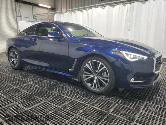 2022 Infiniti Q60 Luxe with VIN JN1EV7KL9NM630223, listed as a Copart auction lot 57433205 with 25,730 mi miles and Clean title. Bid and sale history available at DreamBid. Image 4.