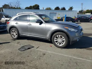 2014 Infiniti QX70 with VIN JN8CS1MW2EM413392, listed as a Copart auction lot 42974095 with 192,020 mi miles and Salvage Title. Bid and sale history available at carsss.com. Image 4.