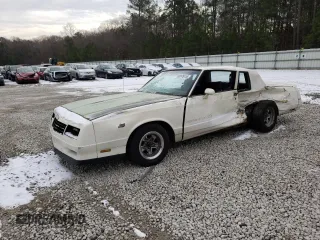1985 Chevrolet Monte Carlo Sport SS с VIN 1G1GZ37G3FR191080, выставлен на аукционе Copart как лот 88876755 с пробегом 27 791 миль миль и Списание • Salvage title. История ставок и продаж доступна на DreamBid. Изображение 1.