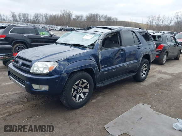 2004 Toyota 4Runner SR5 with VIN JTEBU14R348024422, listed as a IAAI auction lot 42007051 with 156,289 mi miles and . Bid and sale history available at DreamBid. Image 17.