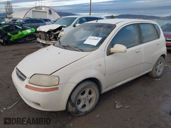 2008 Chevrolet Aveo LS with VIN KL1TD66618B260365, listed as a IAAI auction lot 41145093 with Not Provided miles and . Bid and sale history available at DreamBid. Image 2.