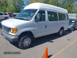 2007 Ford Econoline Cargo with VIN 1FTNS24W17DB24808, listed as a IAAI auction lot 42134488 with 157,392 mi miles. Bid and sale history available at carsss.com. Image 2.