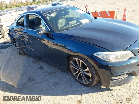 2015 BMW 2 Series 228i with VIN WBA1F5C53FV257153, listed as a IAAI auction lot 41294335 with 99,919 mi miles. Bid and sale history available at carsss.com. Image 1.