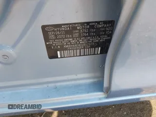 2012 Hyundai Elantra Limited with VIN KMHDH4AE4CU312973, listed as a IAAI auction lot 42453300 with 99,252 mi miles and . Bid and sale history available at DreamBid. Image 9.