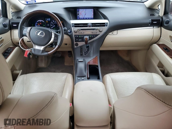 2013 Lexus RX 450h with VIN JTJZB1BA6D2413240, listed as a Copart auction lot 51524795 with 111,350 mi miles and Salvage title. Bid and sale history available at DreamBid. Image 8.