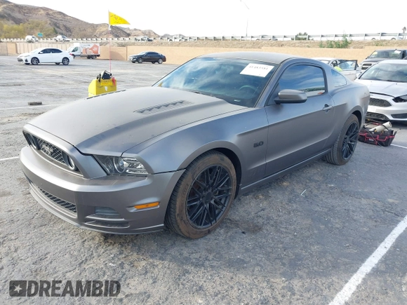 2013 Ford Mustang GT with VIN 1ZVBP8CF0D5247978, listed as a IAAI auction lot 41483581 with 111,560 mi miles. Bid and sale history available at carsss.com. Image 2.
