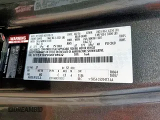 2016 Ford F-150 XL with VIN 1FTEX1CP9GKF95932, listed as a Copart auction lot 57116895 with 84,978 mi miles and Salvage title. Bid and sale history available at DreamBid. Image 12.