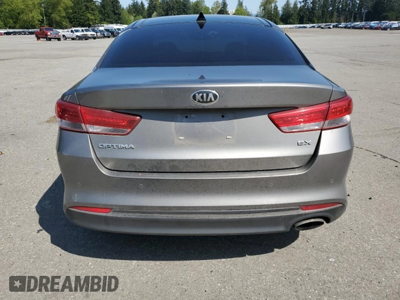 2016 Kia Optima EX with VIN 5XXGU4L30GG104013, listed as a Copart auction lot 54220105 with 120,073 mi miles and Salvage Title. Bid and sale history available at carsss.com. Image 6.