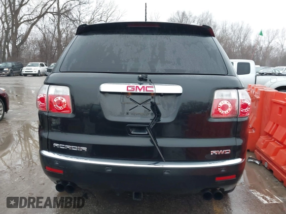 2010 GMC Acadia SLT2 with VIN 1GKLVNED0AJ133929, listed as a IAAI auction lot 41458136 with 163,629 mi miles and . Bid and sale history available at DreamBid. Image 17.